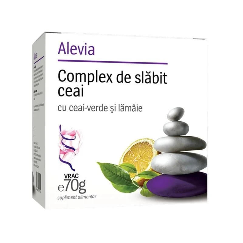 Complex De Slăbit Ceai Verde Și Lămâie, 70 G, Alevia
