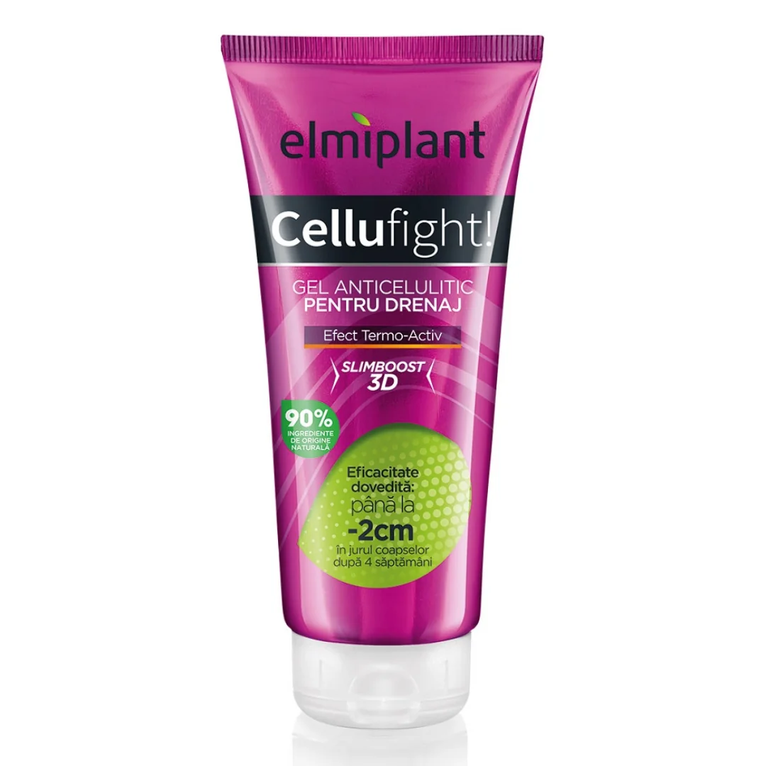 Gel Anticelulitic Pentru Drenaj Cellufight, 200 Ml, Elmiplant