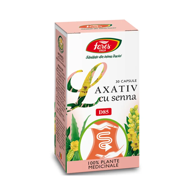 Laxativ Cu Senna, 30 Caps, Fares