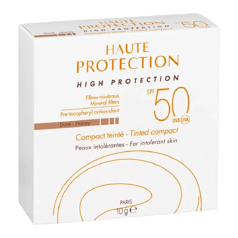 Fond De Ten Compact Cu Protectie Solara SPF 50+, Nuanta Dore, 10 G, Avene