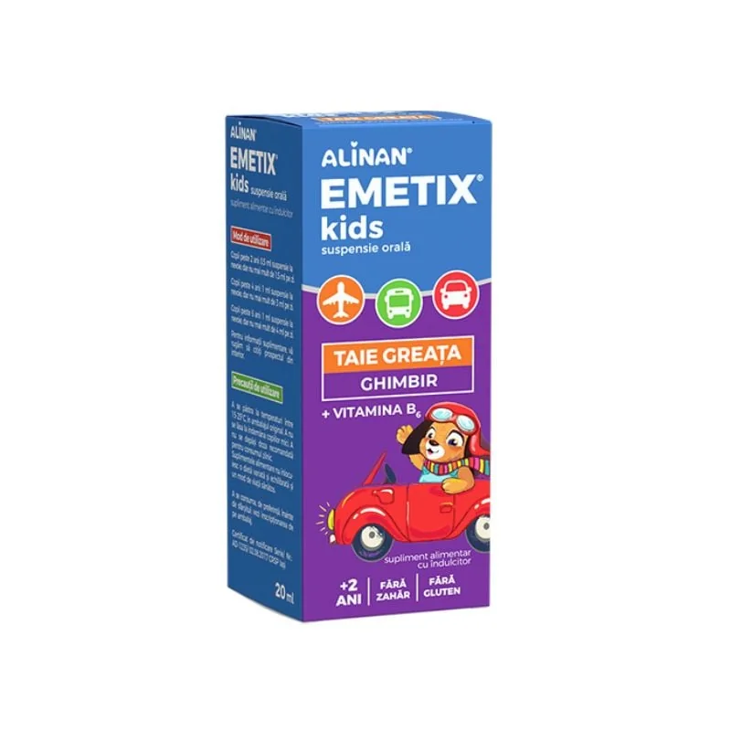 Alinan Emetix Kids, 20Ml Suspensie Orala, Fiterman Pharma