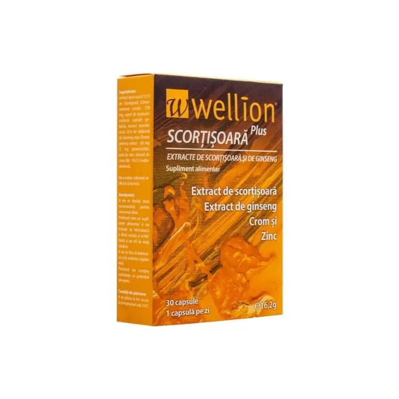 Extract De Scorțișoară Si De Ginseng Wellion, 30 Capsule, Med Trust