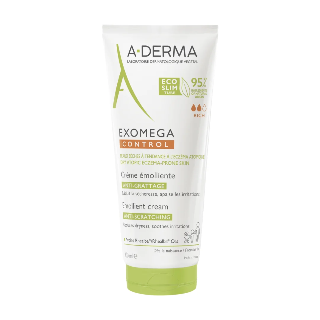 Crema Emolienta Exomega Control, 200 Ml, A-Derma