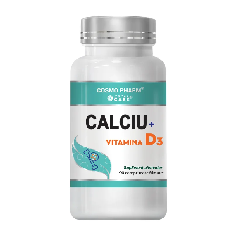 Calciu + Vitamina D3, 30 Tablete, Cosmo Pharm