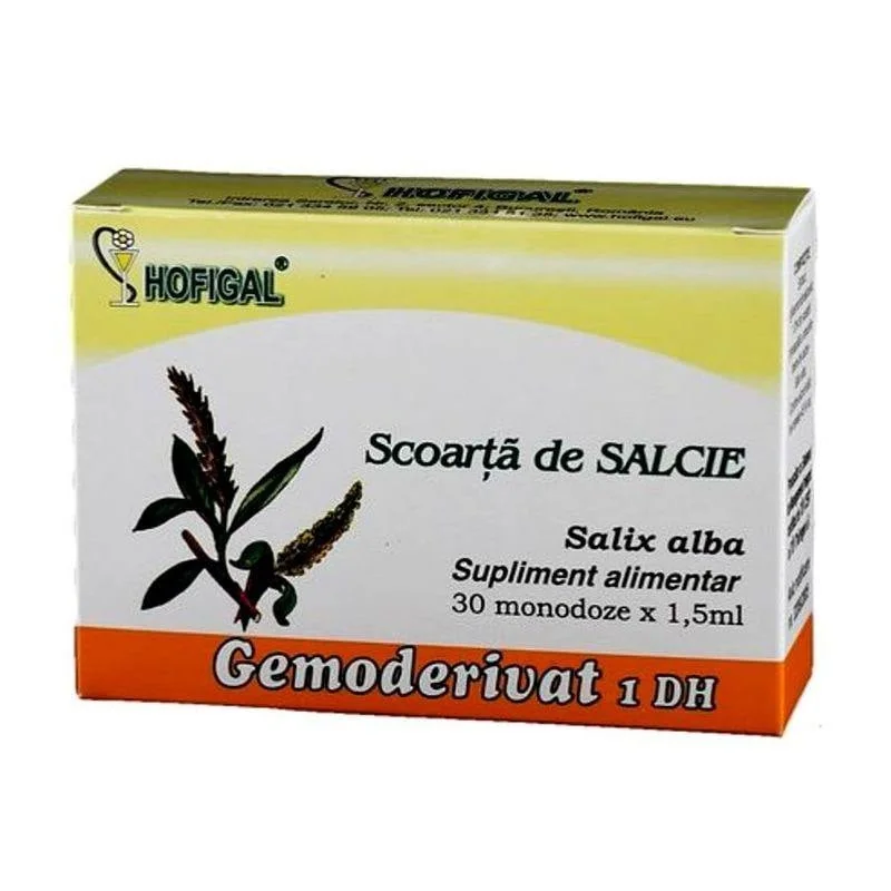 Hofigal Gemoderivat Scoarță De Salcie, 30 Monodoze
