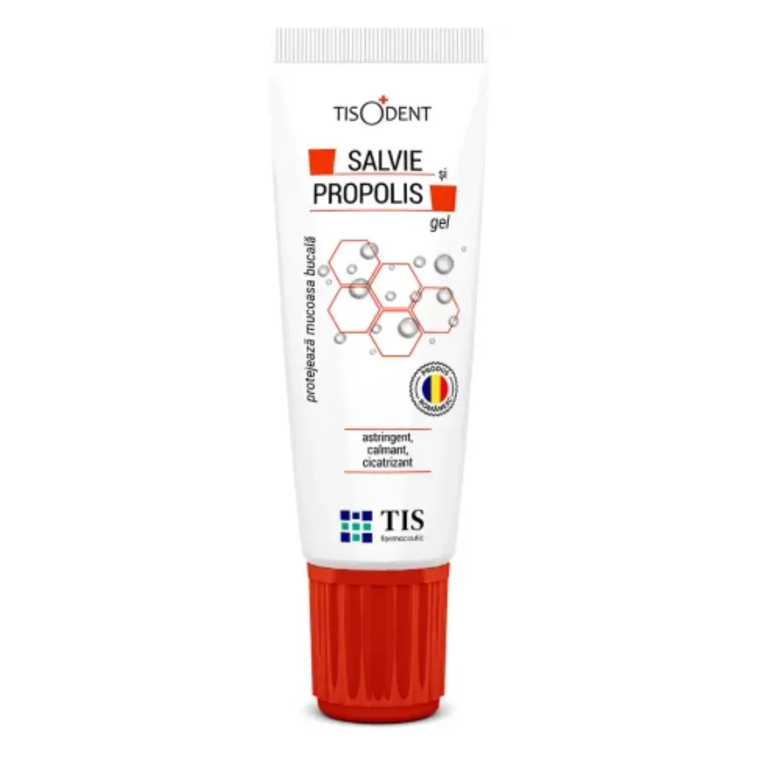 Gel Cu Salvie Și Propolis Tisodent, 20 Ml, Tis Farmaceutic
