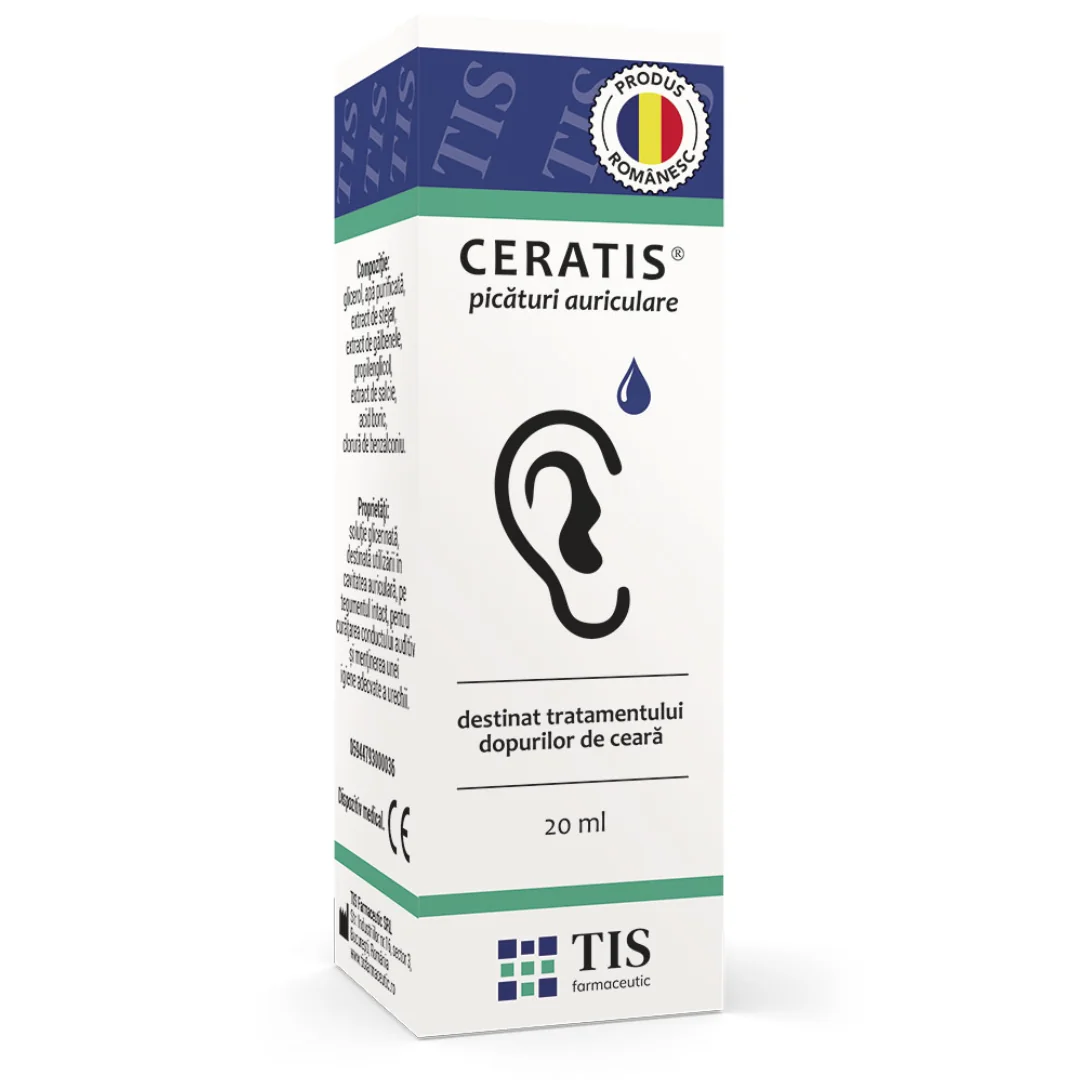 Picaturi Auriculare Ceratis 20ml, Tis Farmaceutic