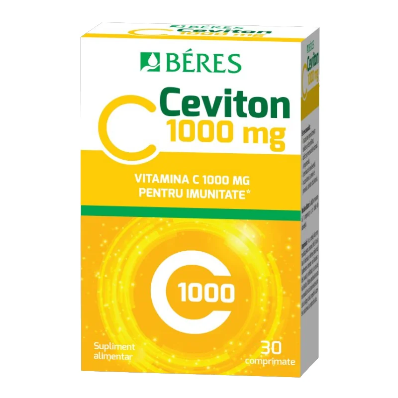 Vitamina C 1000 Mg, Ceviton, 30 Comprimate, Beres