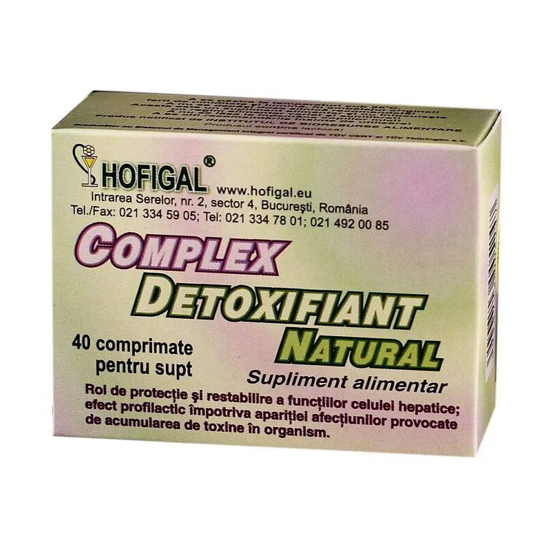 Complex Detoxifiant, 40 Comprimate, Hofigal