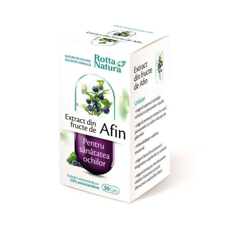 Rotta Natura Extract Din Fructe De Afin, 30 Capsule