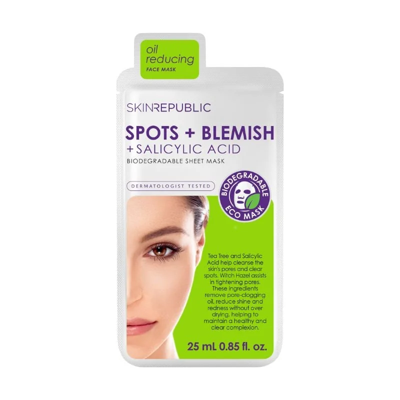 Masca Servetel Anti Pete Si Imperfectiuni, 25 Ml, Skin Republic