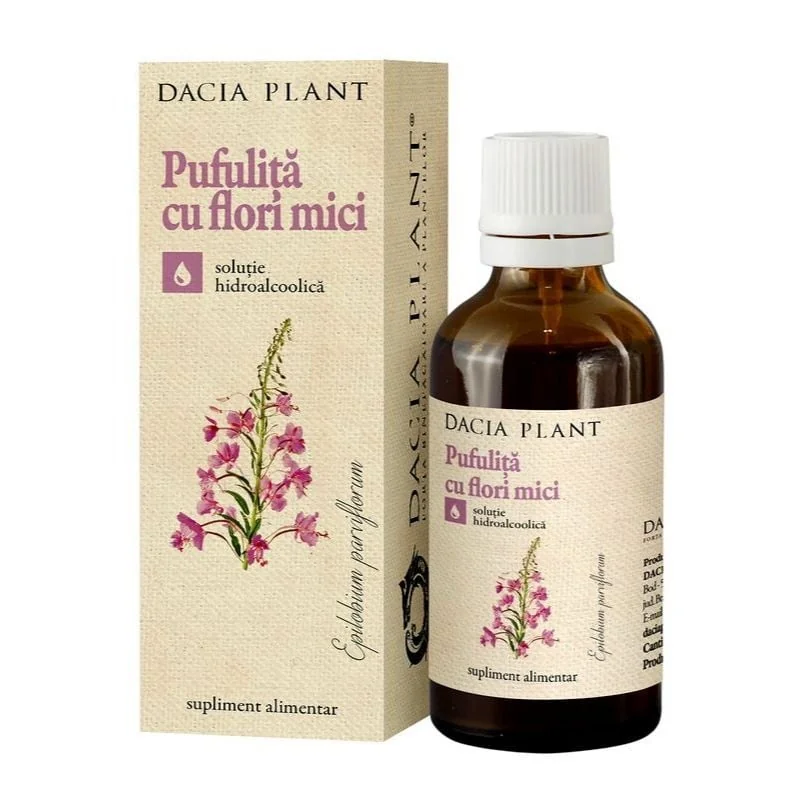 Tinctura De Pufulita Cu Flori Mici, 50 Ml, Dacia Plant