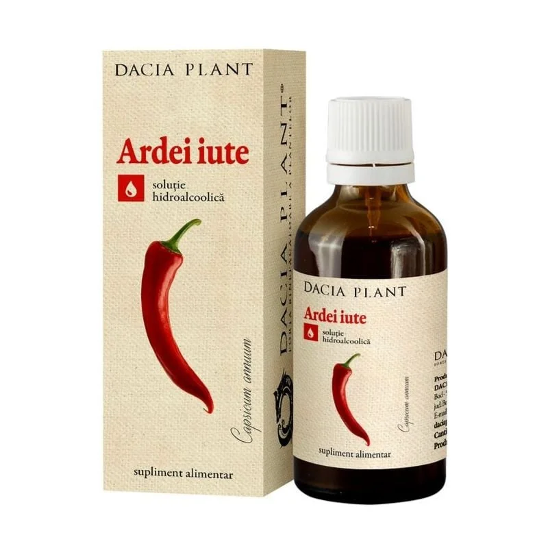 Tinctura De Ardei Iute 50ml, Dacia Plant