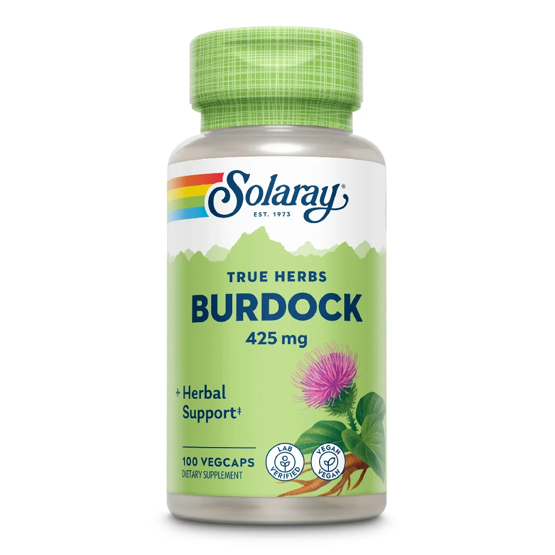 Burdock (Brusture) 425 Mg Solaray, 100 Capsule, Secom