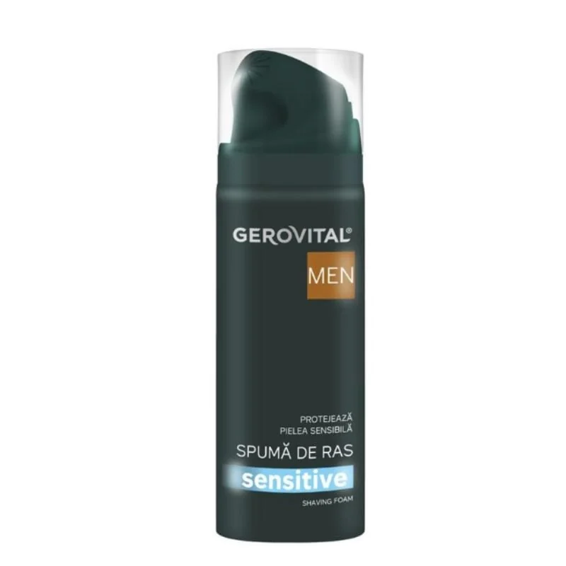 Spuma De Ras Sensitive Men, 200 Ml, Gerovital