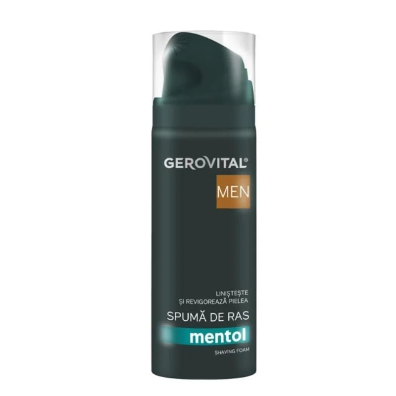 Spuma De Ras Mentol Men, 200 Ml, Gerovital