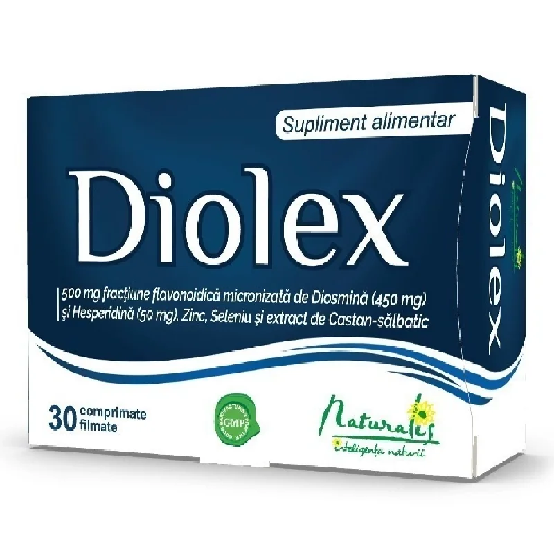 Diolex, 30 Comprimate, Naturalis
