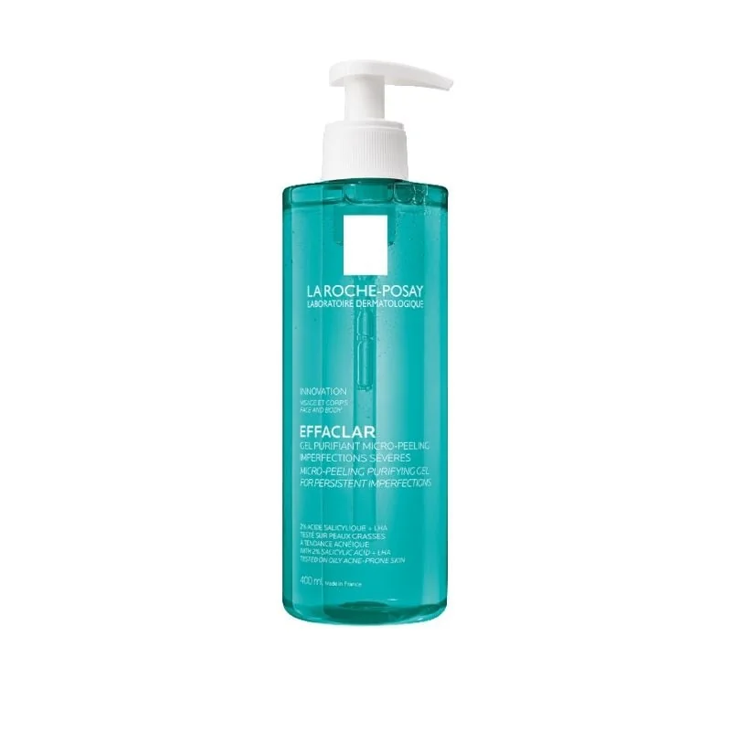 Gel De Curatare Micro-Exfoliant Effaclar, 400ml, La Roche-Posay