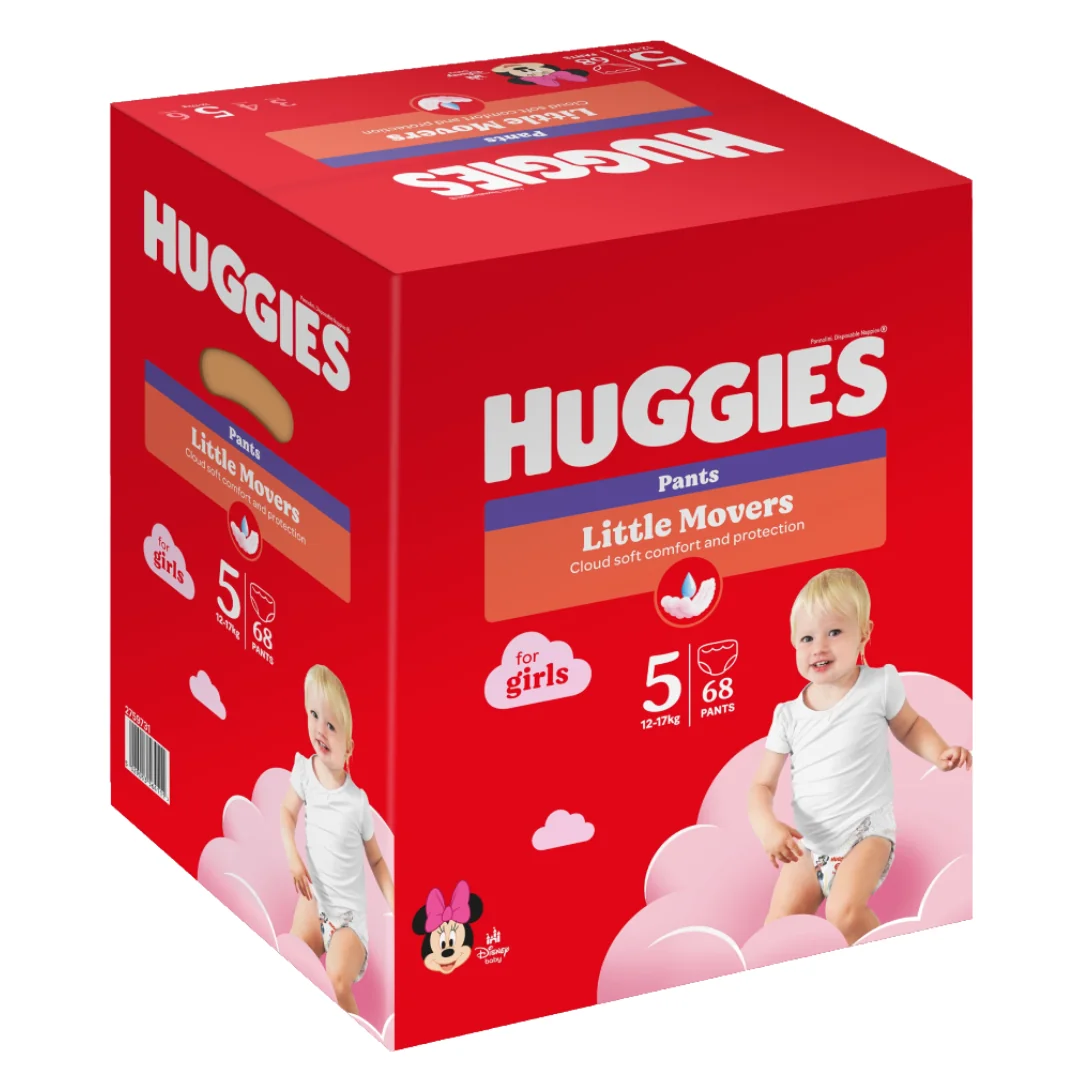 Scutece Chilotel, Fetite, Marimea 5, 12-17 Kg, 68 Bucati, Huggies