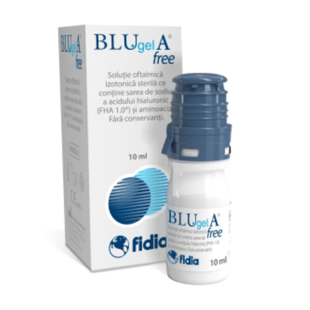 Blu Gel A Free Solutie Oftalmica, 10 Ml, Fidia Farmaceutici