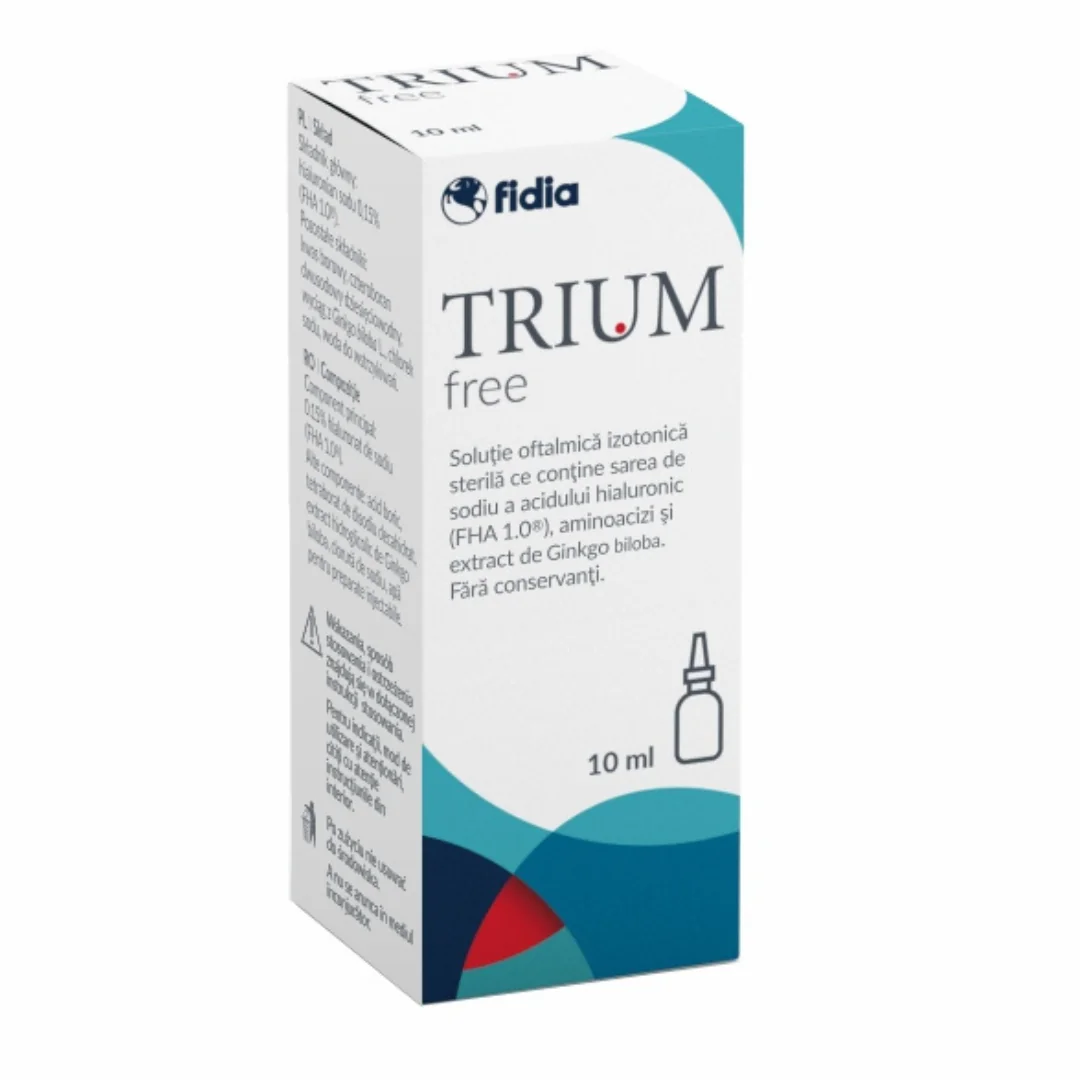 Trium Free, Soluție Oftalmică, 10ml, Fidia Farmaceutici