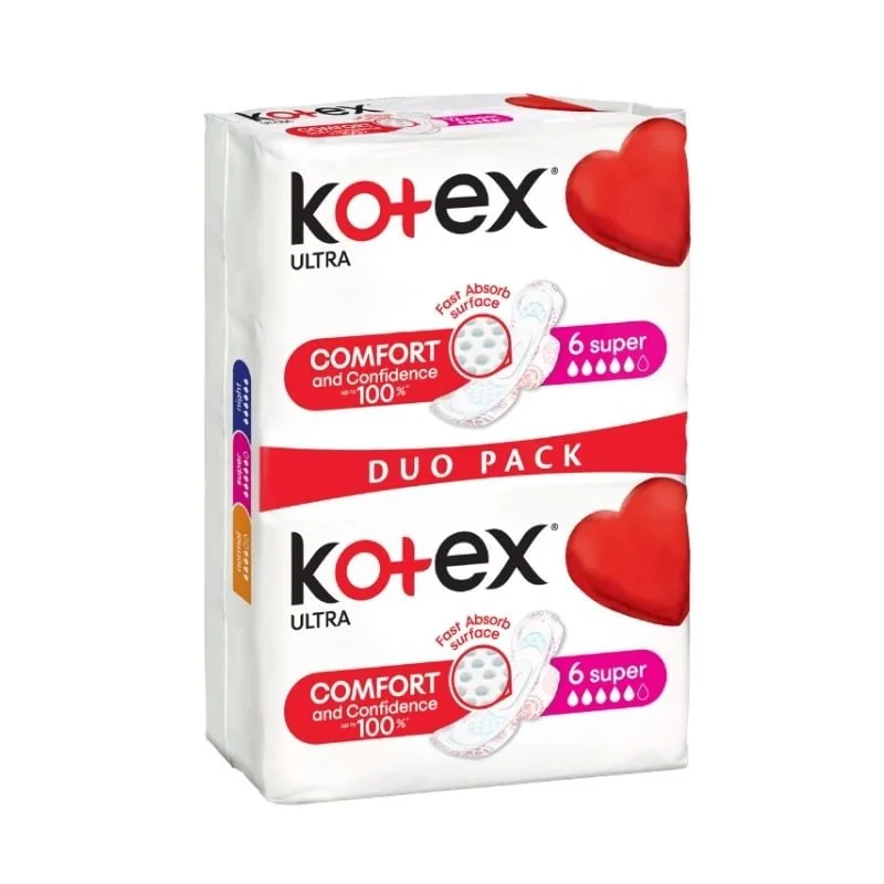 Absorbante Ultra Super, 12 Bucati, Kotex
