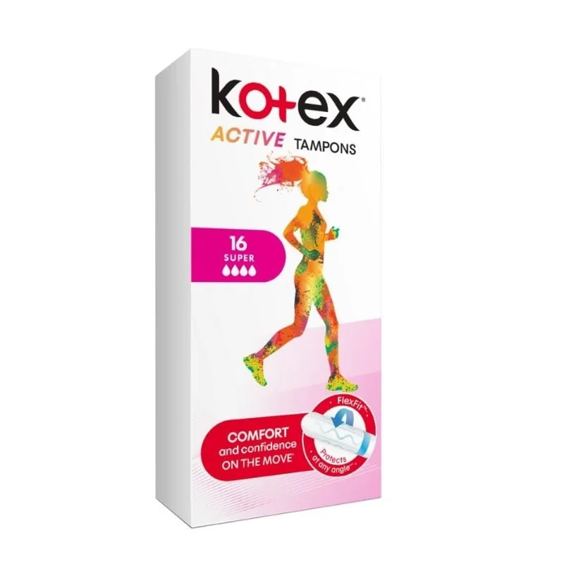 Kotex Tampoane Interne Active Super, 16 Bucăți