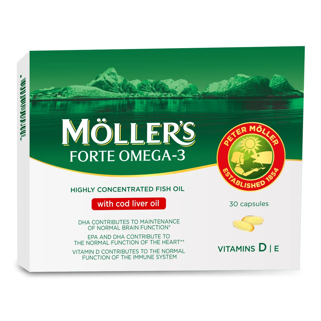 Omega 3 Forte, 30 Capsule, Moller's