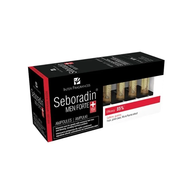 Tratament Pentru Barbati Impotriva Caderii Si Raririi Parului Men Forte, 14 Fiole*5.5 Ml, Seboradin