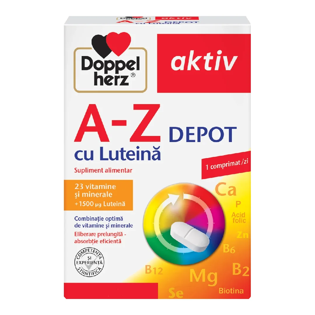 A-Z Depot Cu Luteina Aktiv, 60 Comprimate, Doppelherz