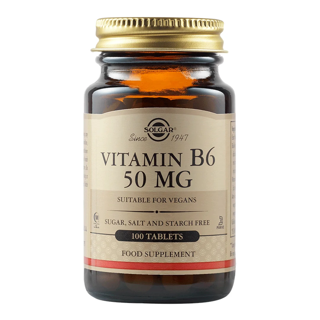 Vitamina B6 50 Mg, 100 Tablete, Solgar
