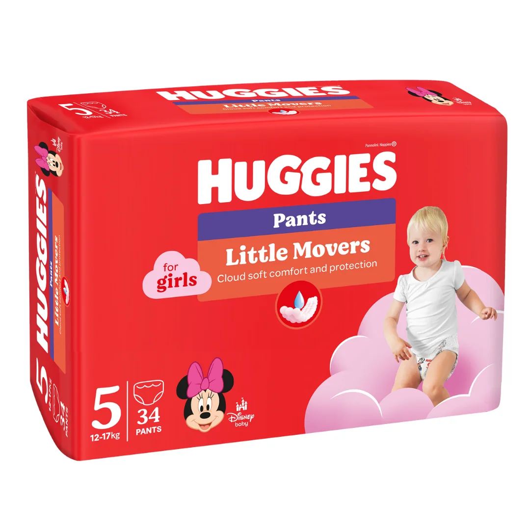 Scutece Chilotel, Fetițe, Marimea 5, 12-17 Kg, 34 Bucăți, Huggies