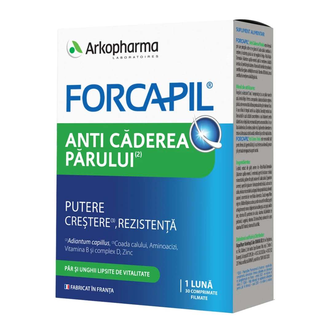 Forcapil Anti-Căderea Părului, 30 Comprimate, Arkopharma