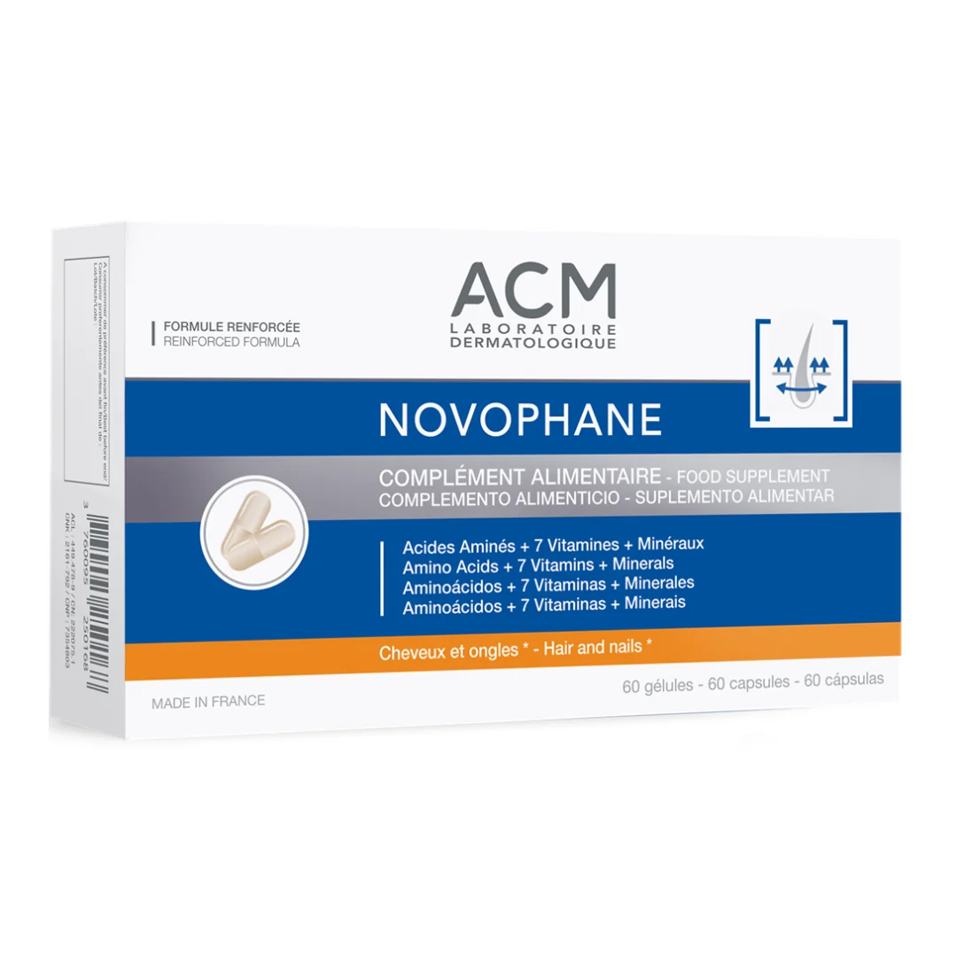 Capsule Pentru Par Si Unghii Novophane, 60 Capsule, ACM