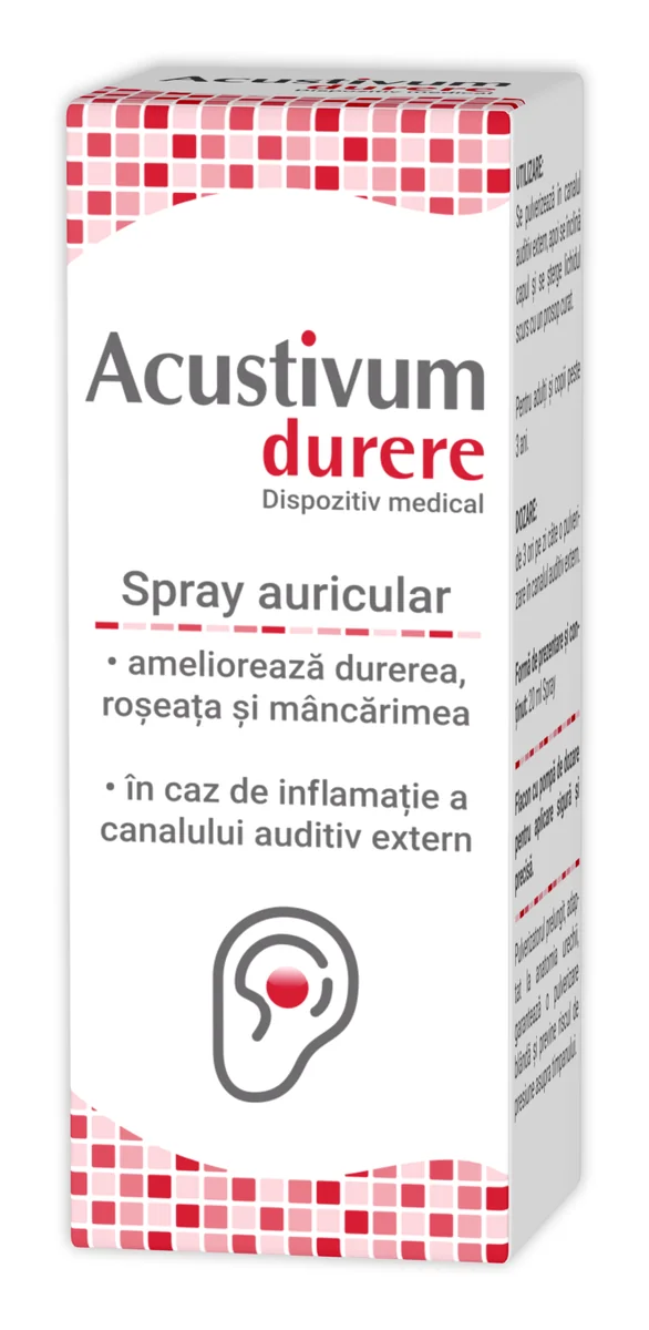 Acustivum Durere Spray Auricular, 20 Ml