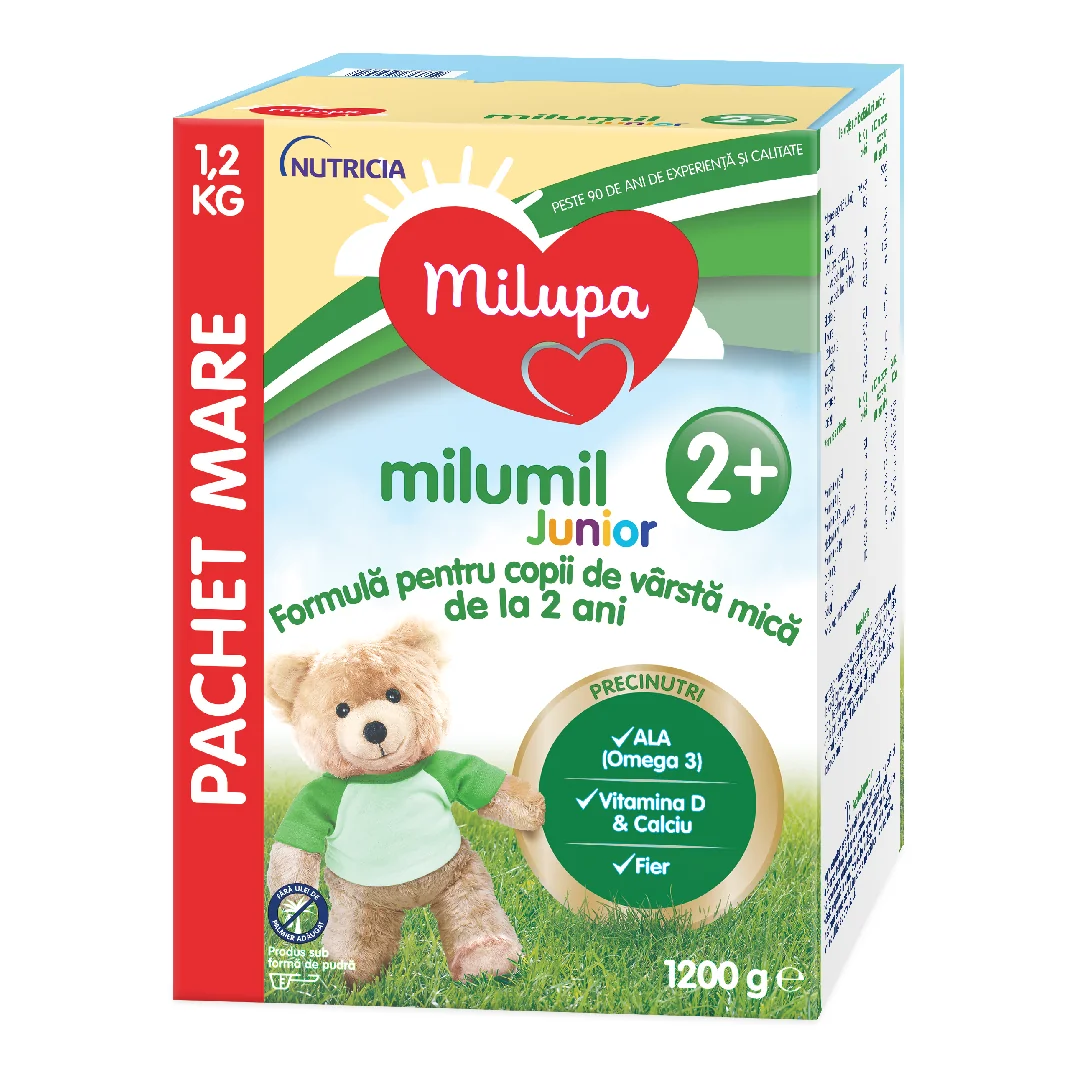 Formula De Lapte Milumil Junior, +2 Ani, 1200 G, Milupa