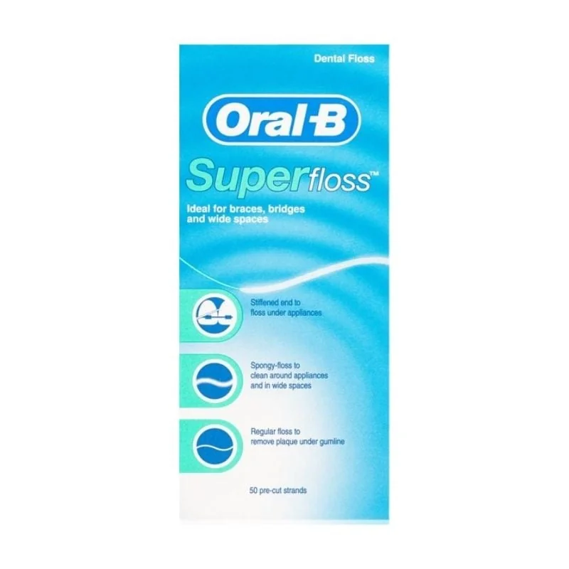 Ata Dentara Super Floss, 50 Bucăți, Oral B