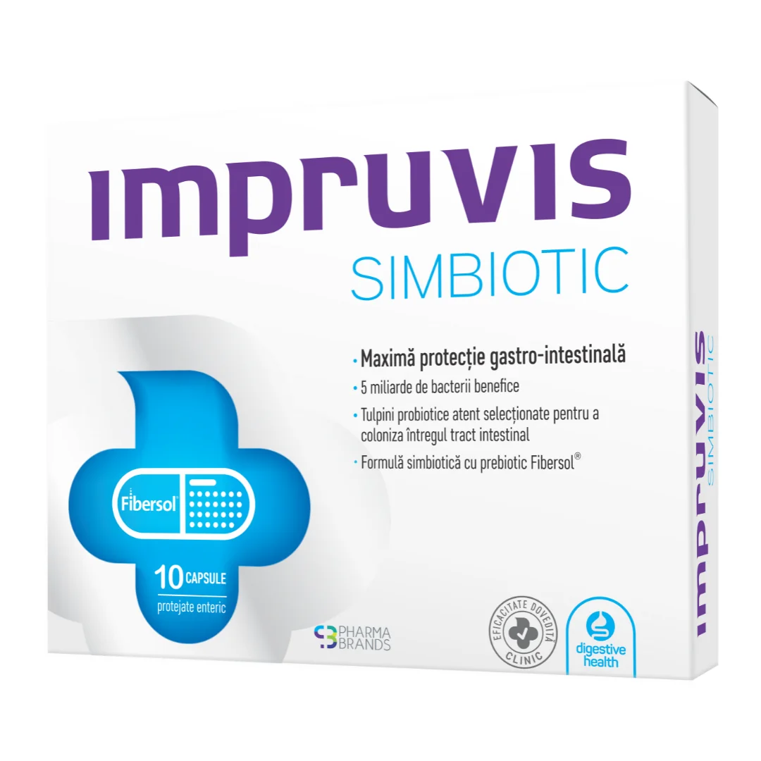 Probiotice Simbiotic, 10 Capsule, Impruvis