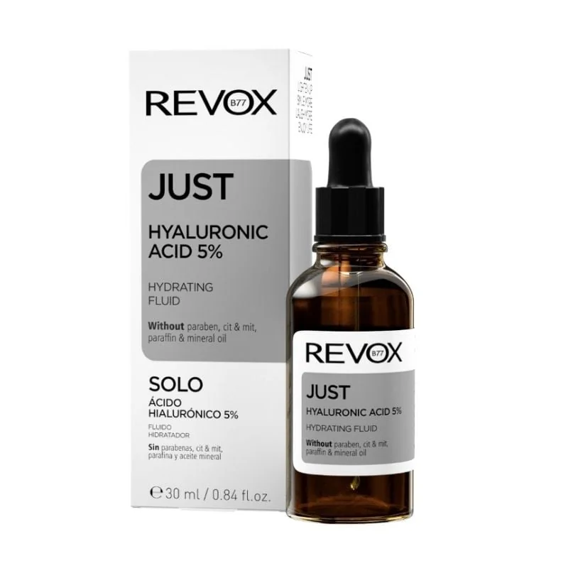 Fluid Hidratant Pentru Ten Cu Acid Hialuronic 5% Just, 30 Ml, Revox