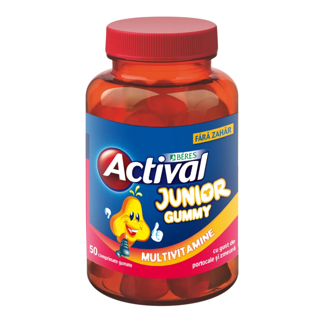 Actival Junior Gummy, 50 Comprimate Gumate, Beres