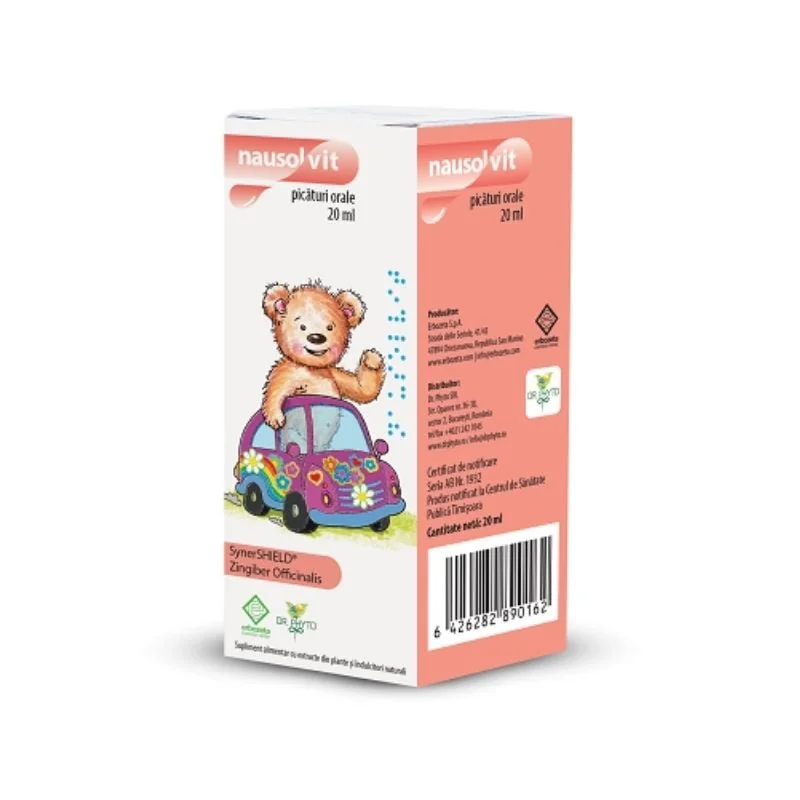 Picături Pentru Greață Și Vărsături Nausolvit, 20 Ml, Dr. Phyto