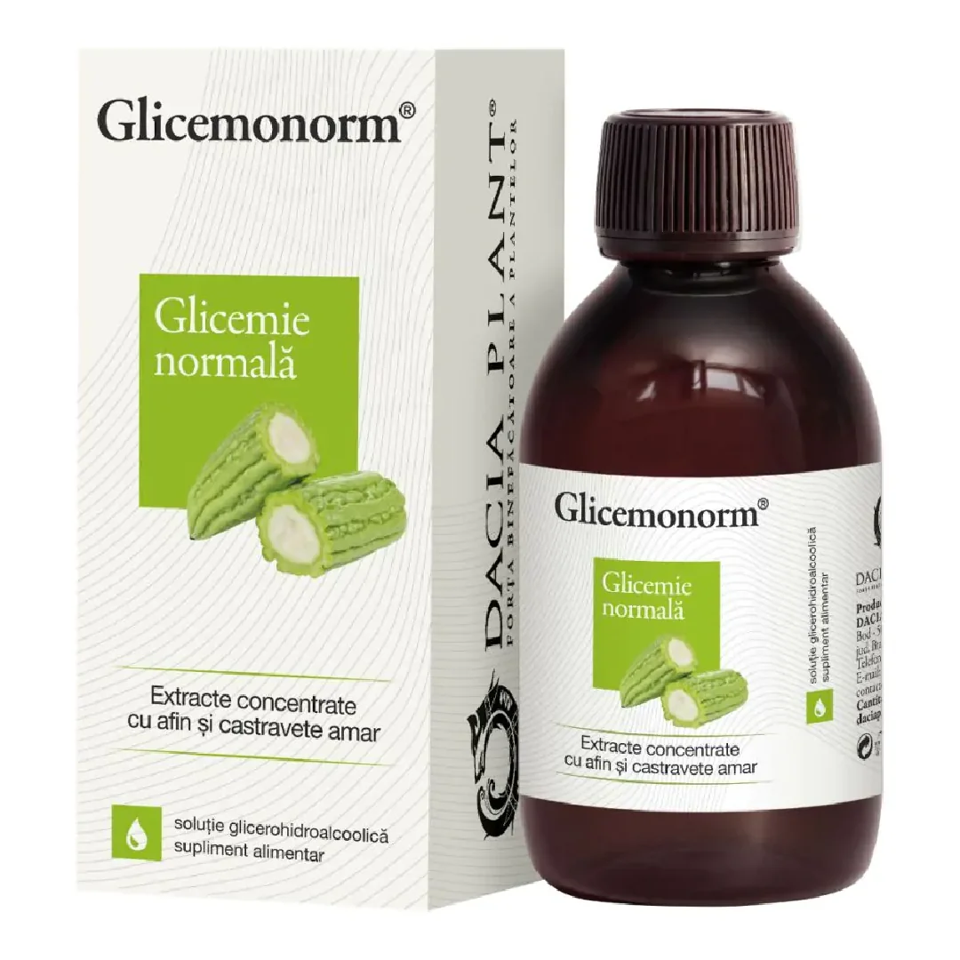 Tinctura Glicemonorm, 200 Ml, Dacia Plant