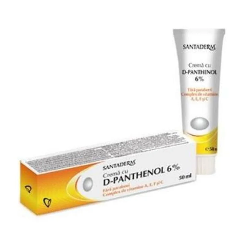 Crema Panthenol Forte 6% Santaderm, 50 Ml, Viva Pharma