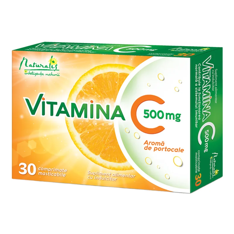 Vitamina C 500mg, 30 Comprimat, Naturalis