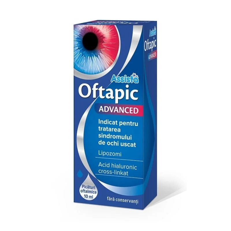Picături Pentru Ochi Oftapic Advanced, 10 Ml, Assista