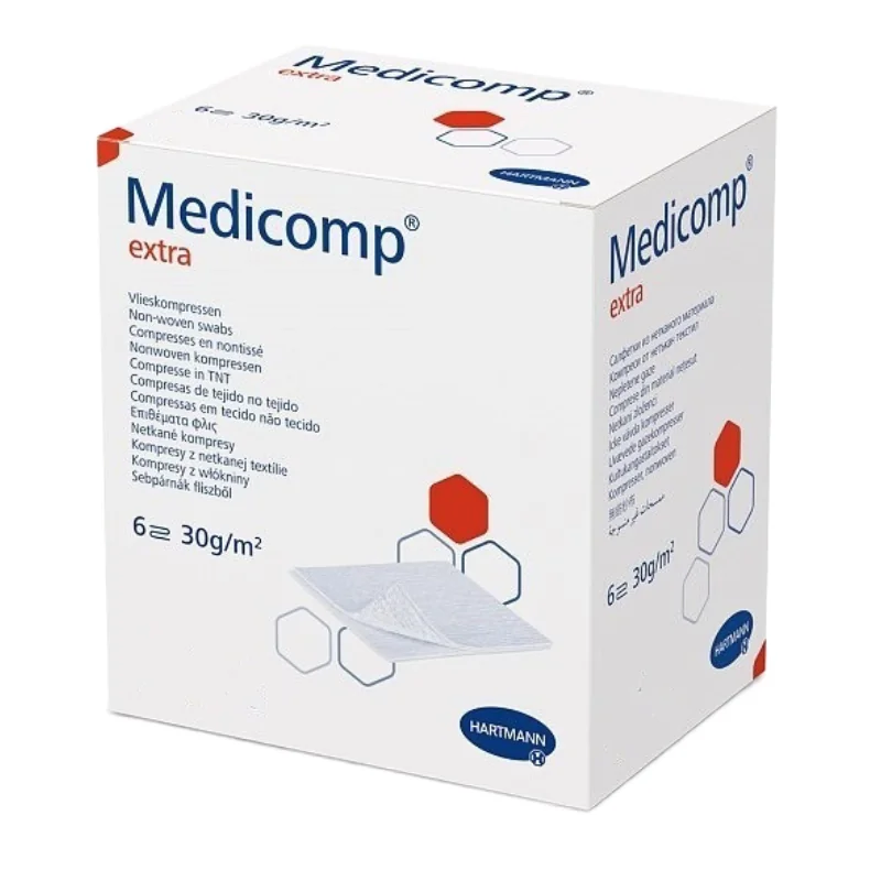 Comprese Sterile Medicomp Extra, 7.5*7.5 Cm, 25 Bucăți, Hartmann