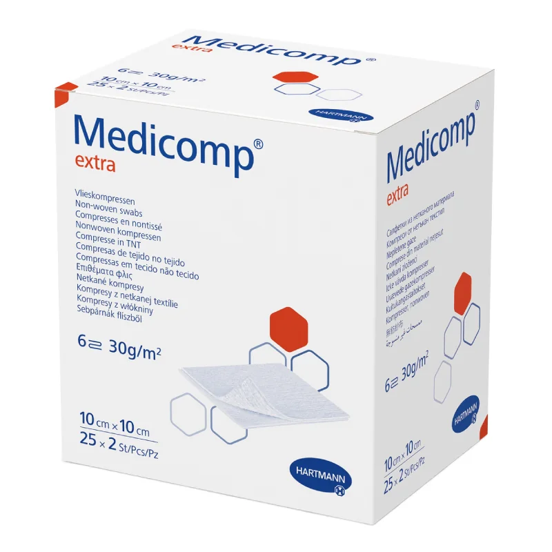 Comprese Sterile Medicomp Extra 10*10 Cm 25 Bucăți Hartmann