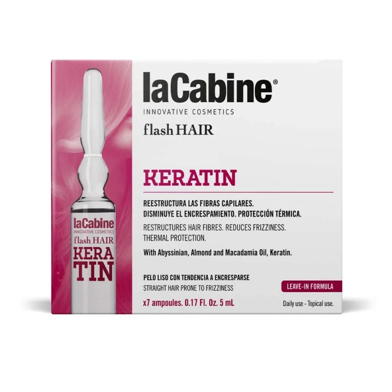La Cabine Flash Hair Botox Keratin Fiole Pentru Par, 7 Fiole*5 Ml