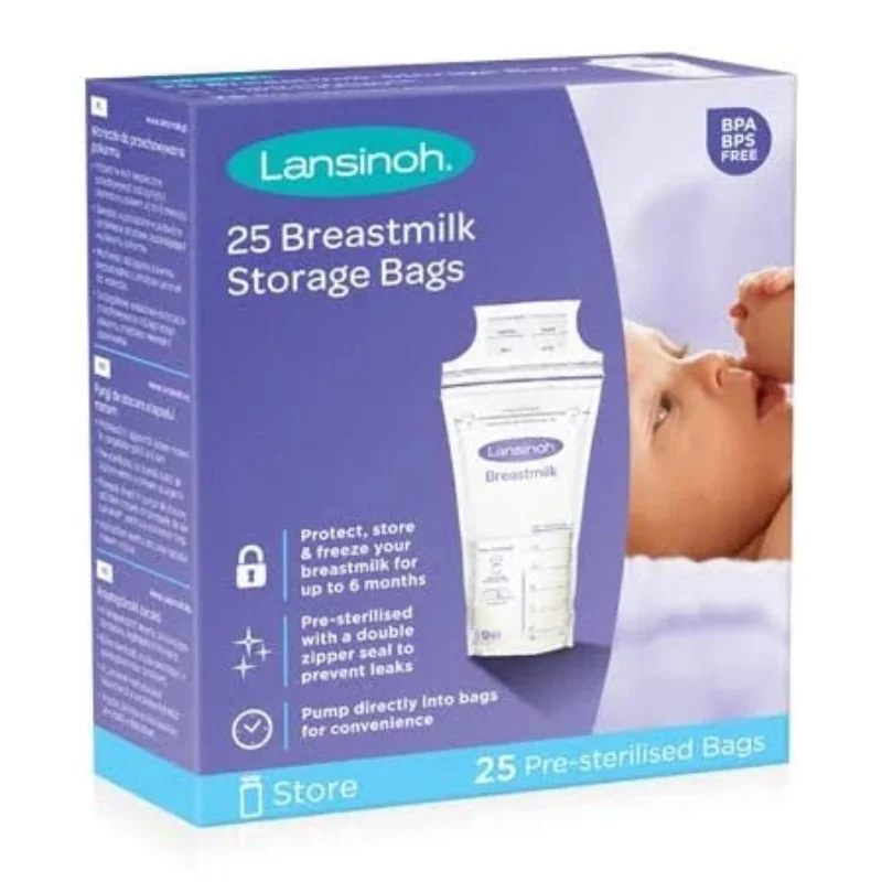 Pungi De Stocare Lapte Matern, 25 Pungi, Lansinoh
