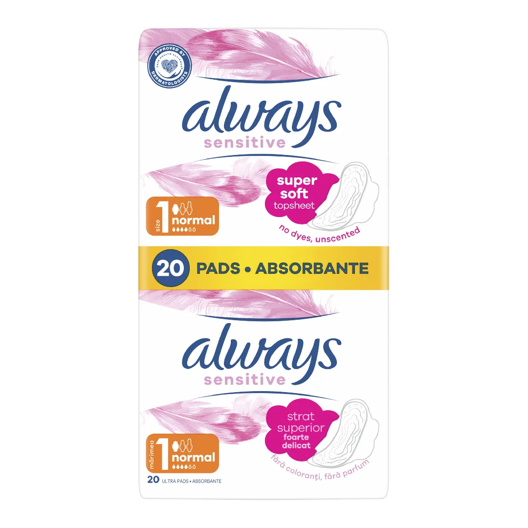 Absorbante Sensitive Duo Pack Ultra Normal Plus, 20 Bucati, Always